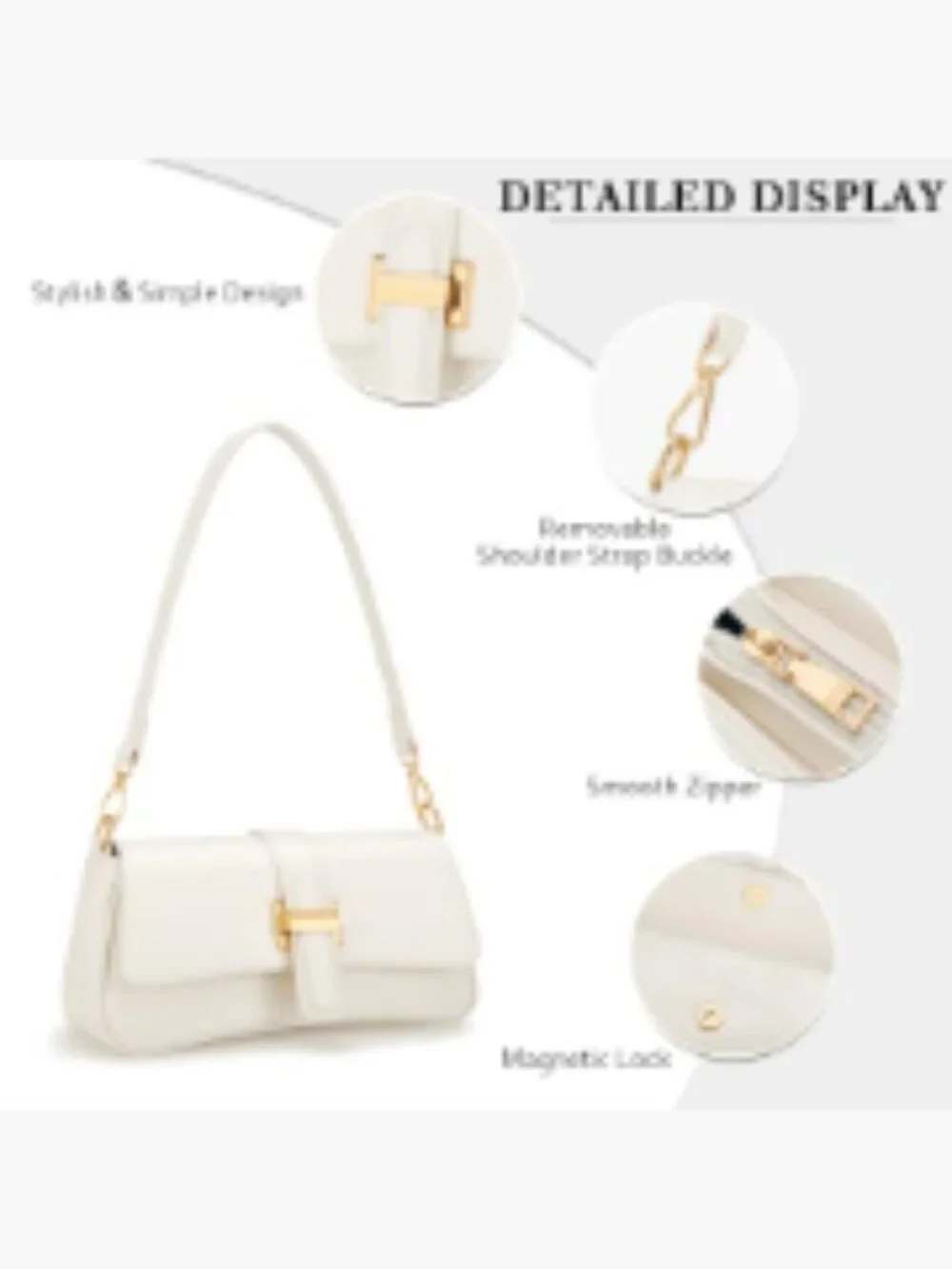 Small Hobo Handbag for Women Retro Underarm Crossbody Clutch Vegan Leather